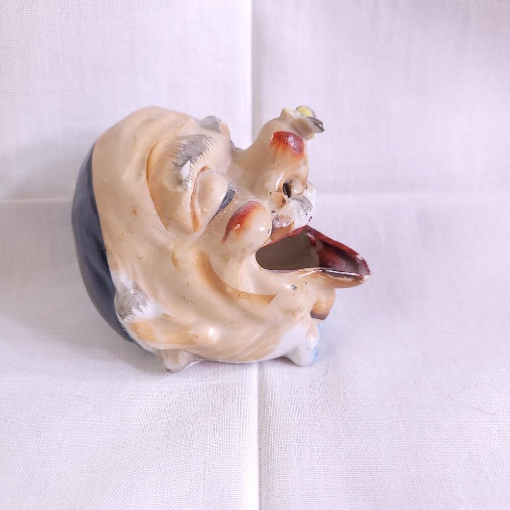 Antique Monk Ashtray